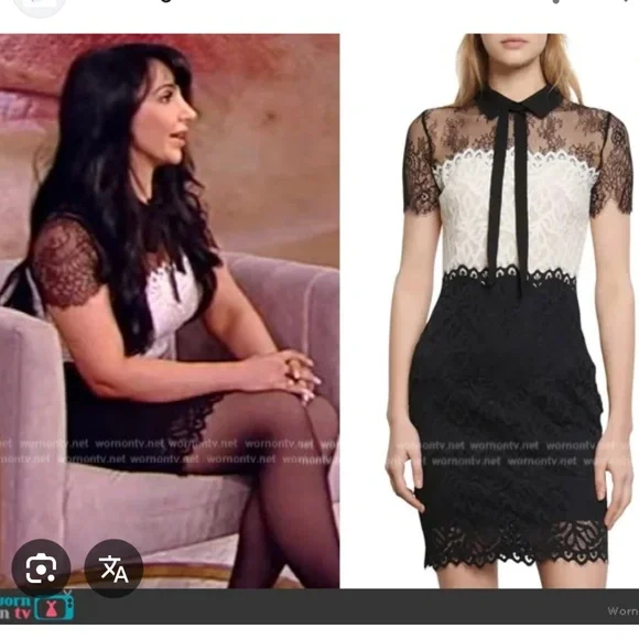 SANDRO Rozen lace dress